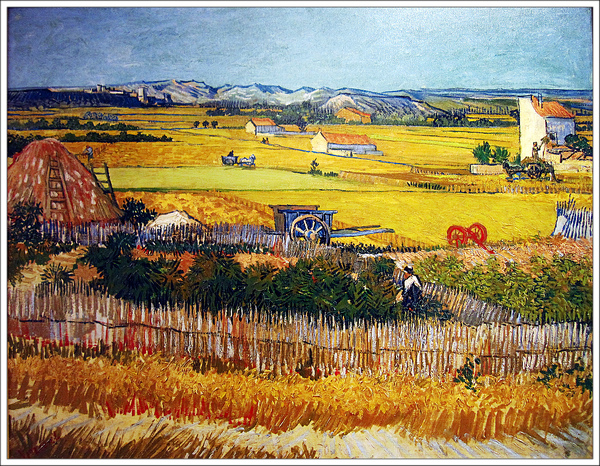 The harvest(wheat fields) 1888普羅旺斯秋收