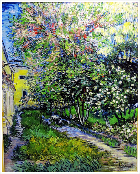 The Garden of the Asylumat Saint-Remy 1890聖雷米療養院的花園