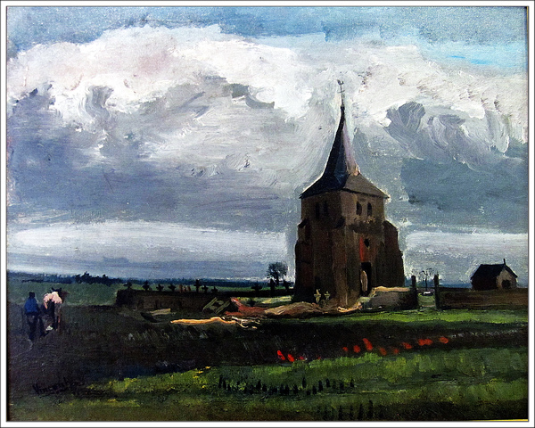 The Old Tower at Nuenen 1884努南的舊塔樓